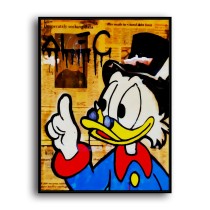 Scrooge McDuck HD Canvas Print Home Decor Paintings Wall Art Pictures