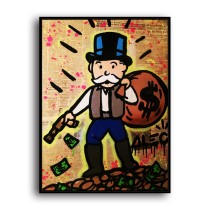 Hardworking rich man HD Canvas Print Home Decor Paintings Wall Art Pictures