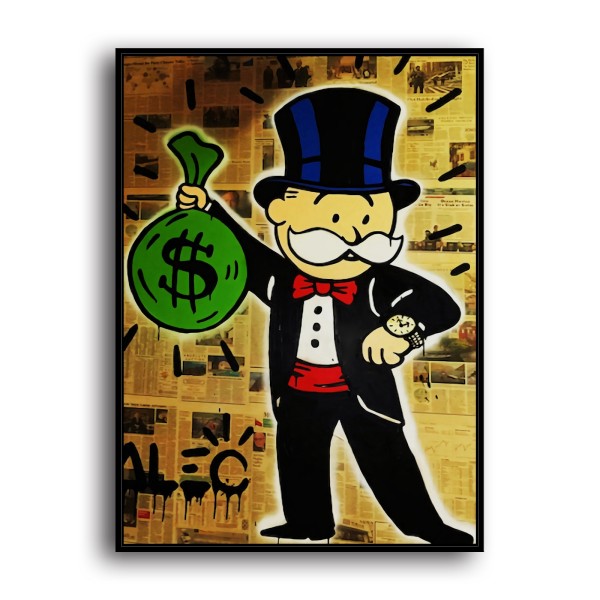 Rich man HD Canvas Print Home Decor Paintings Wall Art Pictures