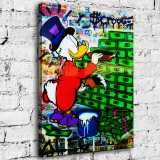 Scrooge McDuck HD Canvas Print Home Decor Paintings Wall Art Pictures