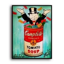 Rich people in cans HD Canvas Print Home Decor Paintings Wall Art Pictures