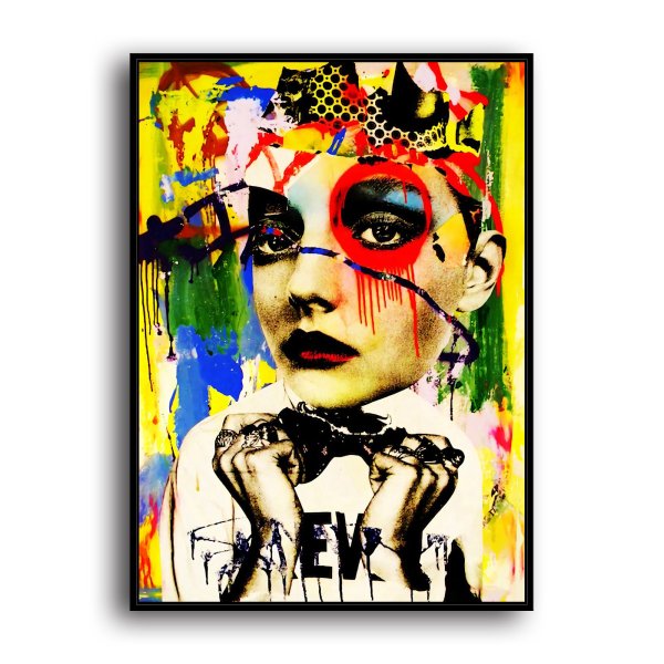 Beautiful woman abstract HD Canvas Print Home Decor Paintings Wall Art Pictures