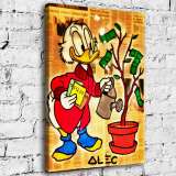 Scrooge McDuck HD Canvas Print Home Decor Paintings Wall Art Pictures