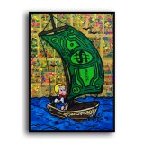 Little master is sailing HD Canvas Print Home Decor Paintings Wall Art Pictures