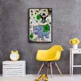 Rich man on elephant HD Canvas Print Home Decor Paintings Wall Art Pictures