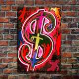 Money HD Canvas Print Home Decor Paintings Wall Art Pictures