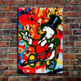 Scrooge McDuck HD Canvas Print Home Decor Paintings Wall Art Pictures