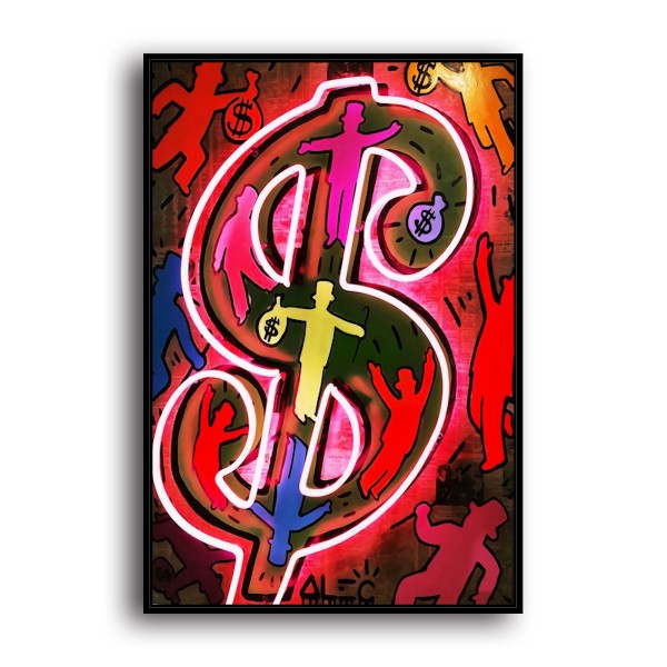 Money HD Canvas Print Home Decor Paintings Wall Art Pictures