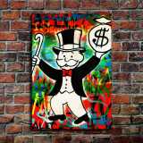 Rich man HD Canvas Print Home Decor Paintings Wall Art Pictures