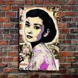 Audrey Hepburn HD Canvas Print Home Decor Paintings Wall Art Pictures