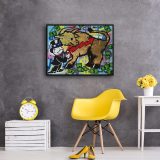 Rich cow HD Canvas Print Home Decor Paintings Wall Art Pictures