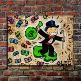 Money skateboard HD Canvas Print Home Decor Paintings Wall Art Pictures