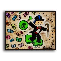 Money skateboard HD Canvas Print Home Decor Paintings Wall Art Pictures