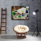 Rich people on the plane HD Canvas Print Home Decor Paintings Wall Art Pictures