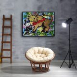 Rich cow HD Canvas Print Home Decor Paintings Wall Art Pictures