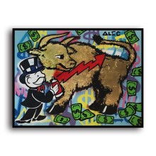 Rich cow HD Canvas Print Home Decor Paintings Wall Art Pictures