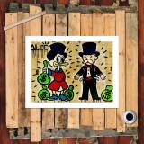 Scrooge McDuck And The Rich HD Canvas Print Home Decor Paintings Wall Art Pictures