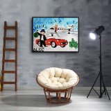 Fragrant car beauty HD Canvas Print Home Decor Paintings Wall Art Pictures