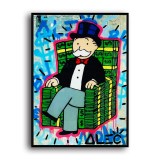 Rich man sitting on a chair HD Canvas Print Home Decor Paintings Wall Art Pictures