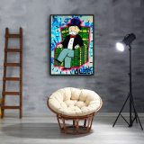 Rich man sitting on a chair HD Canvas Print Home Decor Paintings Wall Art Pictures