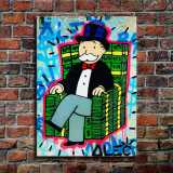 Rich man sitting on a chair HD Canvas Print Home Decor Paintings Wall Art Pictures