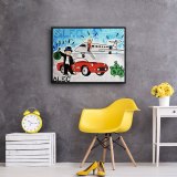 Fragrant car beauty HD Canvas Print Home Decor Paintings Wall Art Pictures