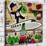 Rich man's plane HD Canvas Print Home Decor Paintings Wall Art Pictures