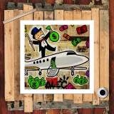 Rich man's plane HD Canvas Print Home Decor Paintings Wall Art Pictures