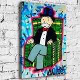 Rich man sitting on a chair HD Canvas Print Home Decor Paintings Wall Art Pictures