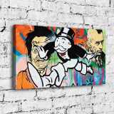 Abstract character with rich man HD Canvas Print Home Decor Paintings Wall Art Pictures