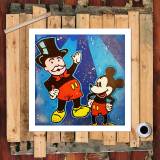 Mickey and Monopoly HD Canvas Print Home Decor Paintings Wall Art Pictures