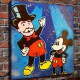 Mickey and Monopoly HD Canvas Print Home Decor Paintings Wall Art Pictures