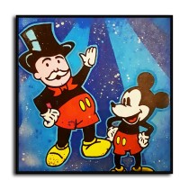 Mickey and Monopoly HD Canvas Print Home Decor Paintings Wall Art Pictures