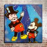 Mickey and Monopoly HD Canvas Print Home Decor Paintings Wall Art Pictures