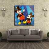 Mickey and Monopoly HD Canvas Print Home Decor Paintings Wall Art Pictures