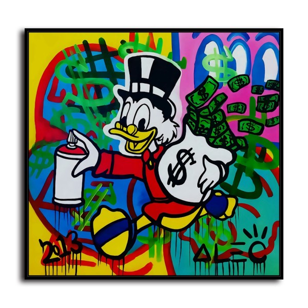 Scrooge McDuck HD Canvas Print Home Decor Paintings Wall Art Pictures