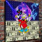 Scrooge McDuck HD Canvas Print Home Decor Paintings Wall Art Pictures