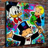 Scrooge McDuck HD Canvas Print Home Decor Paintings Wall Art Pictures