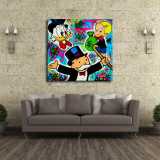 Scrooge McDuck HD Canvas Print Home Decor Paintings Wall Art Pictures