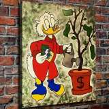 Scrooge McDuck HD Canvas Print Home Decor Paintings Wall Art Pictures