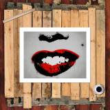 Lips HD Canvas Print Home Decor Paintings Wall Art Pictures