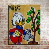 Scrooge McDuck HD Canvas Print Home Decor Paintings Wall Art Pictures