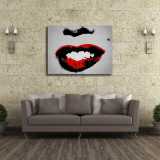 Lips HD Canvas Print Home Decor Paintings Wall Art Pictures