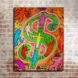 Money HD Canvas Print Home Decor Paintings Wall Art Pictures