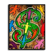 Money HD Canvas Print Home Decor Paintings Wall Art Pictures