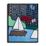 Sailboat HD Canvas Print Home Decor Paintings Wall Art Pictures