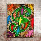 Money HD Canvas Print Home Decor Paintings Wall Art Pictures