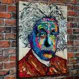 Einstein HD Canvas Print Home Decor Paintings Wall Art Pictures