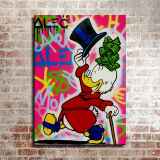 Scrooge McDuck HD Canvas Print Home Decor Paintings Wall Art Pictures