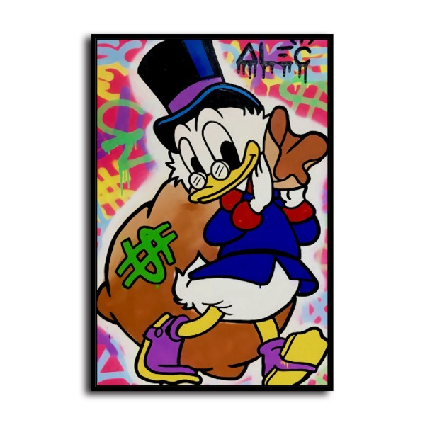 Scrooge McDuck HD Canvas Print Home Decor Paintings Wall Art Pictures